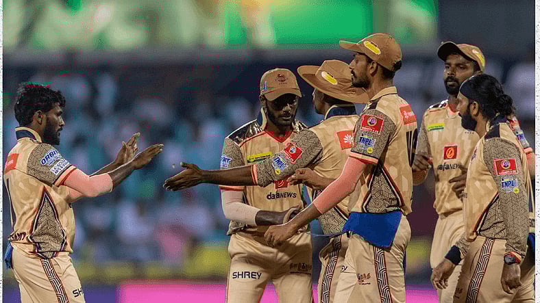 X | Chennai Super Gillies  : Chennai Super Gillies in action in the 2024 TNPL